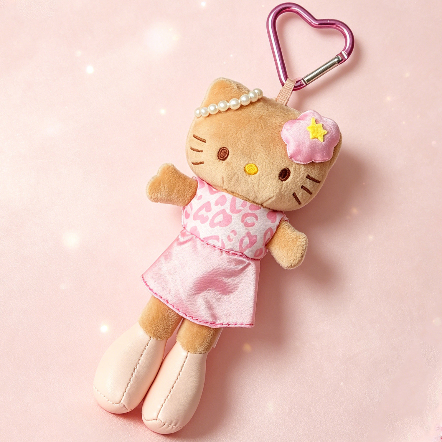 日本官方正品hellokitty猫长腿黑皮kitty毛绒公仔包包挂件挂饰潮