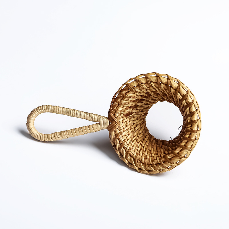 茶漏藤编创意藤编个性漏斗茶滤网茶叶过滤泡茶器茶具配件竹编茶漏