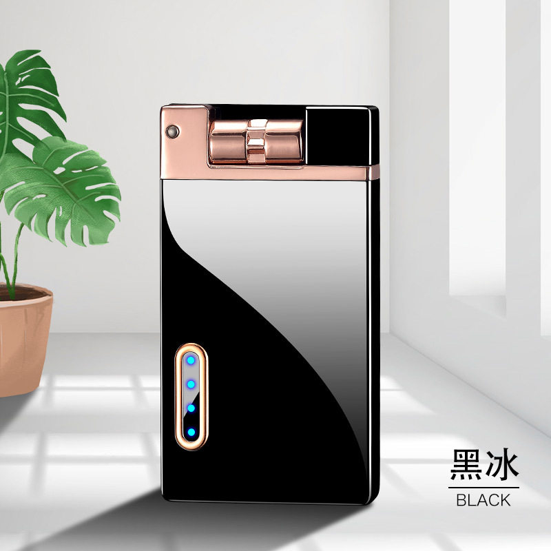 AW822B重力感应双电弧打火机摇一摇创意USB充电防风火机个性创意