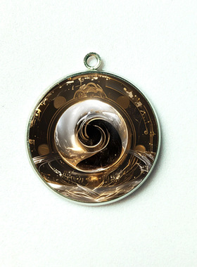 双面】【创意圆形随身佩戴进财招运阴阳互吸阵法吊坠吉祥