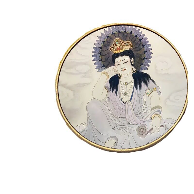 双面】【天天戴】拥有健康一生施药观音祝福男女吊坠钥匙扣挂饰汽
