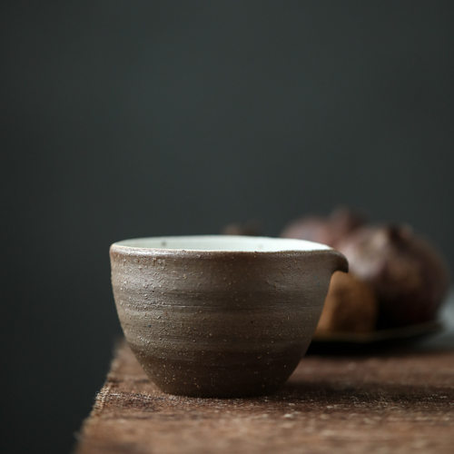 茶海分茶器景德镇仿柴烧日式粗陶公道杯功夫手工茶具产地