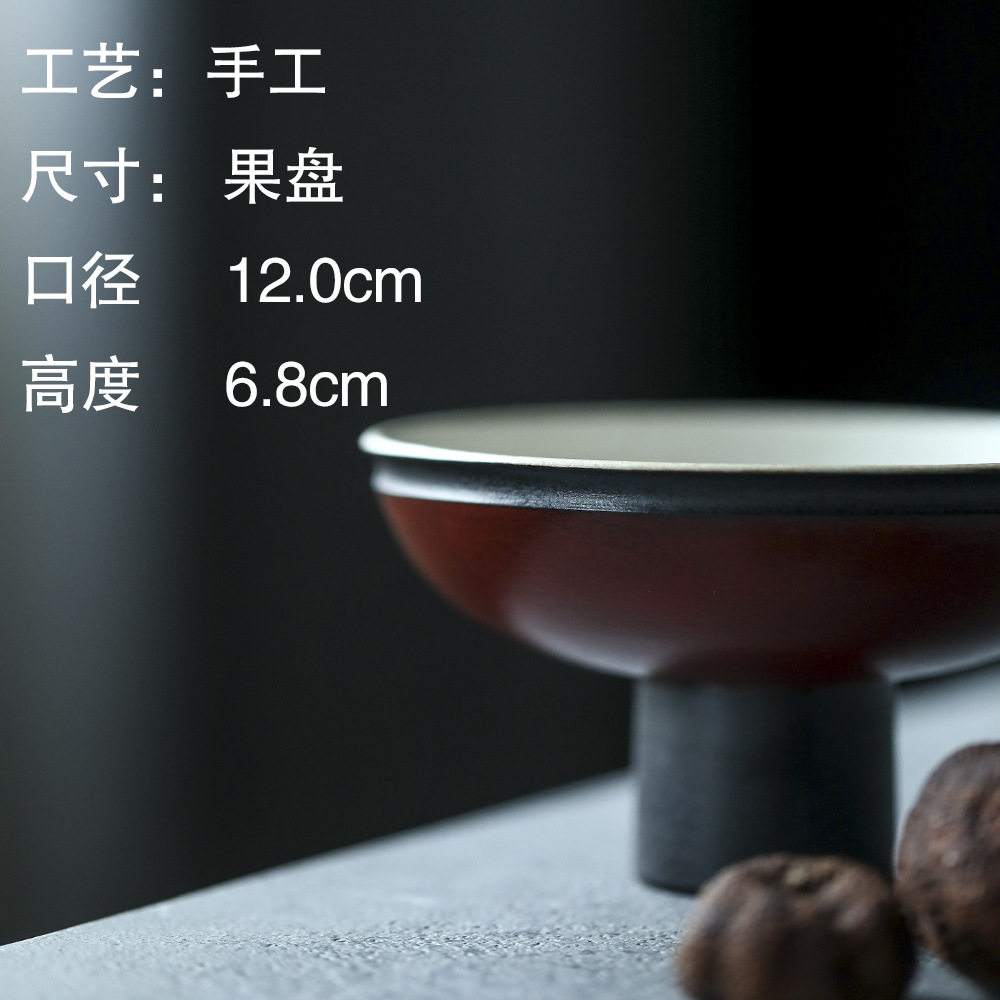 晴先生言欢高足斗笠碗景德镇艺术家谌峰手制高颜值日料餐具碗