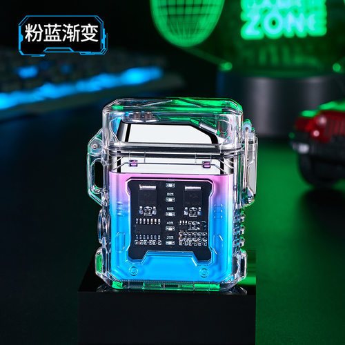 TH616带COB灯充电打火机点烟器脉冲高亮照明灯挂绳IP56防水火机