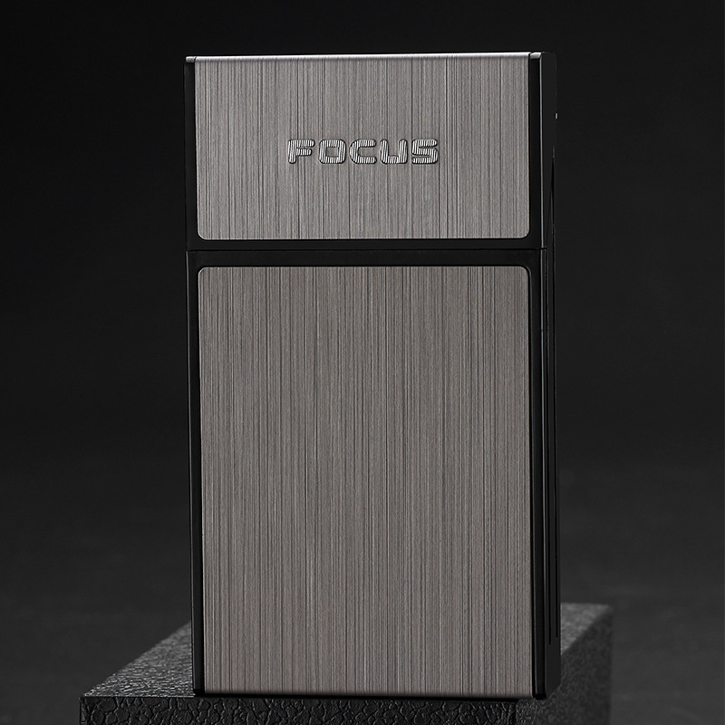 铝壳防压防潮烟盒20支装加长翻盖女士铝壳烟盒