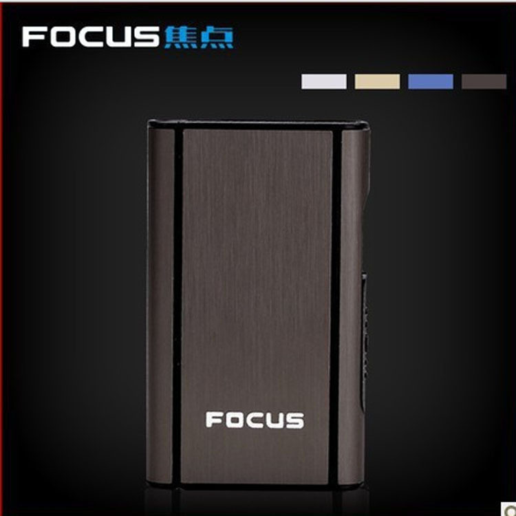 焦点JD-006FOCUS自动烟盒（无打火机）广告礼品烟盒烟具