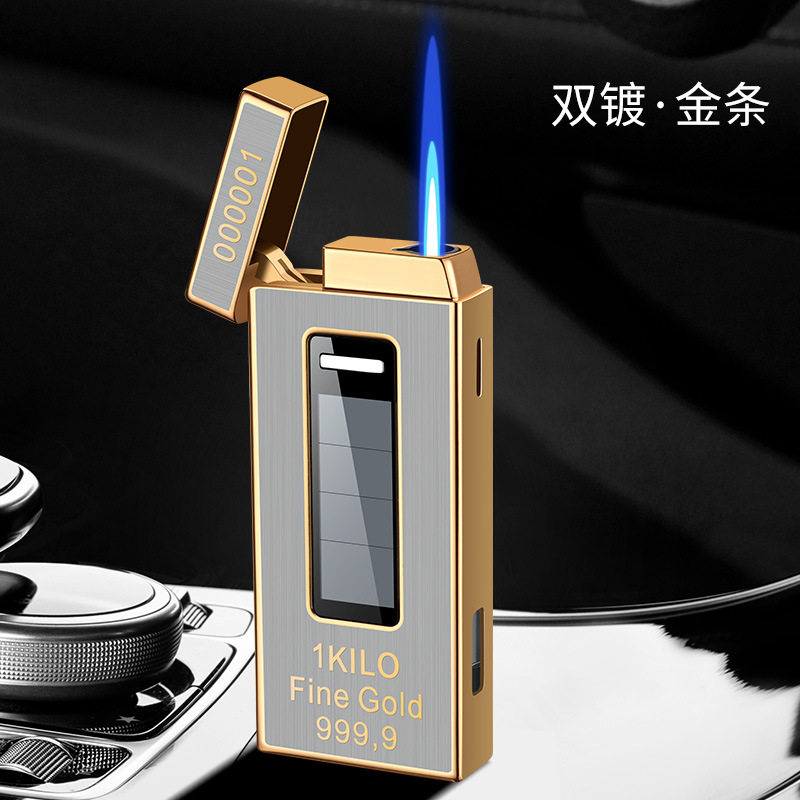 创意太阳能充电直冲打火机高档广告礼品网红抖音热卖
