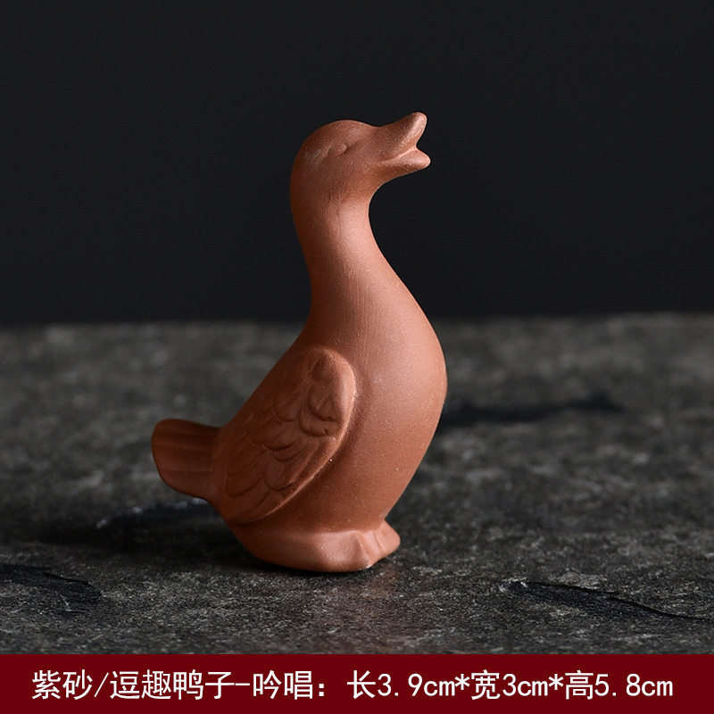 迷你小白鸭子动物摆件花园庭院盆栽假山水景造景微景观装饰工艺品
