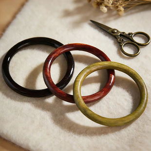 绿檀黑檀手镯素圈简约时尚学生古风潮流血檀木镯送礼佳品送女友