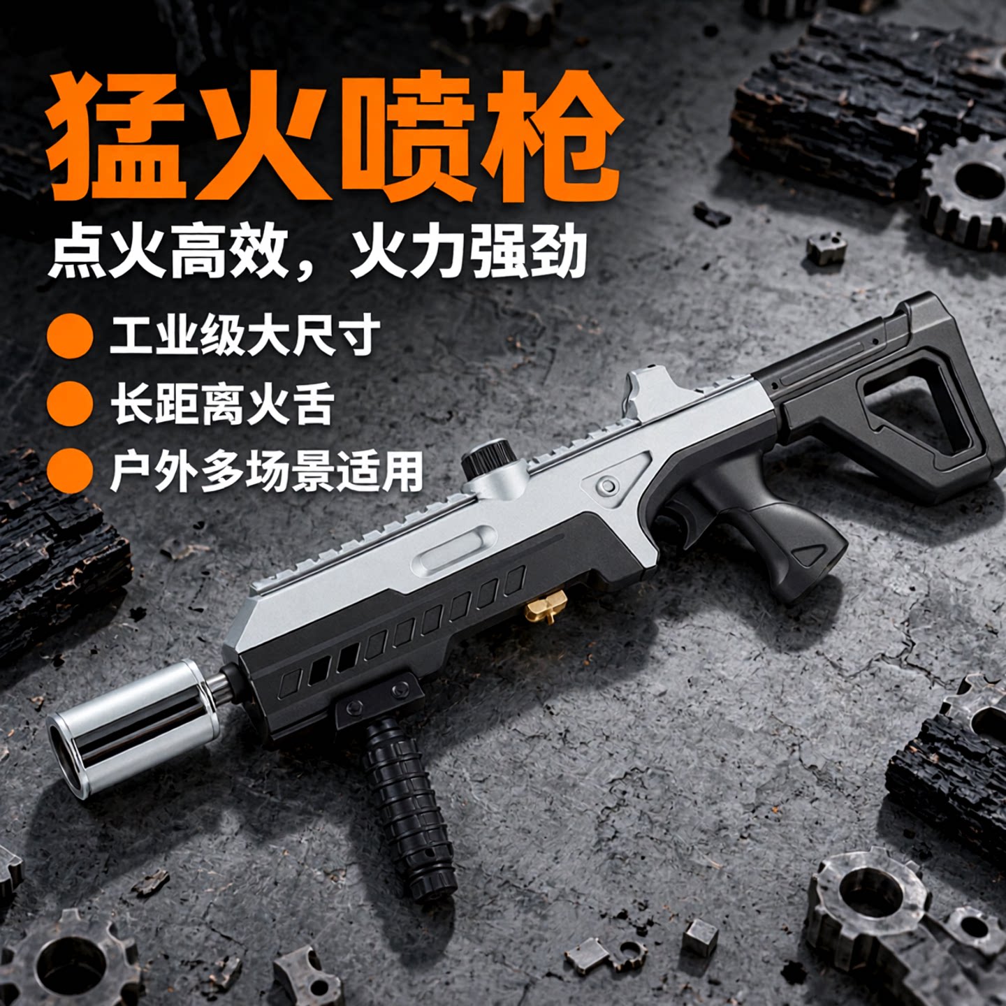 PH002步枪形状猛火丙烷罐喷火枪庭院除草户外野营烧烤高效点火器