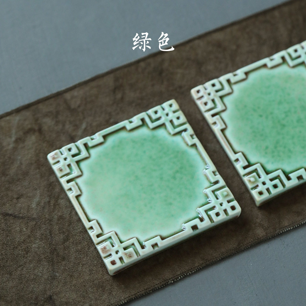 陶瓷古典茶杯日式纯手工复古防滑杯托茶托壶托功夫茶具茶道零配