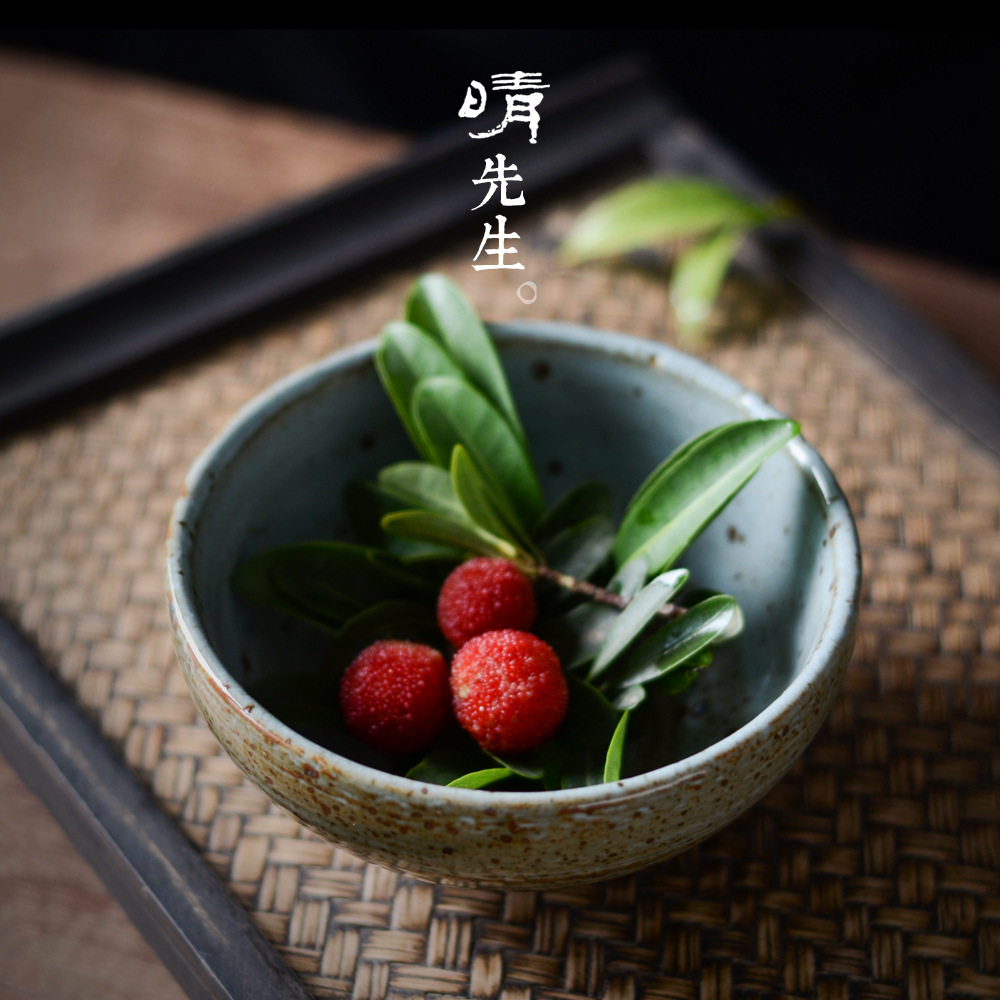 家用手工小号菜碗厚碗米饭碗中式复工磨砂餐具陶碗5寸拉面碗沙拉