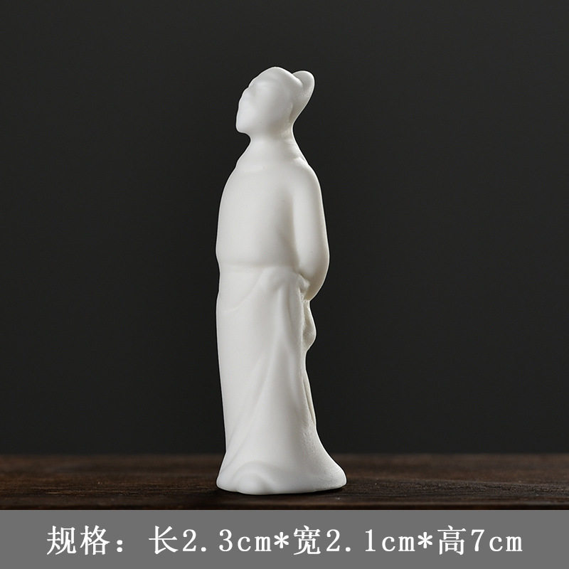 茶宠摆件禅意茶道陶瓷紫砂小和尚茶具茶盘花盆配件可养鱼缸造景