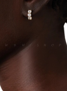 WBW 镶钻闪耀耳环叠戴小巧个性百搭ins冷淡风时尚简约耳扣耳钉女
