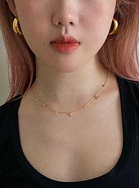 WBW欧美法式时髦光面925银针耳钉圆环ins耳夹金属圆圈无耳洞耳圈