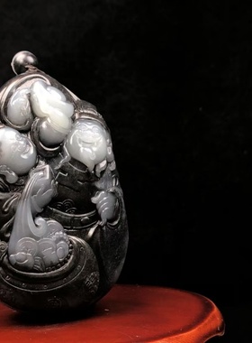 一念之间把件意境新疆和田玉籽料