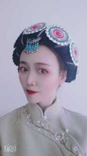 新款云南丽江纳西族头饰披星戴月少数民族舞台演出头饰定制