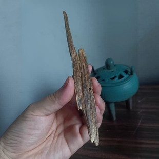 天然沉香摆件孤品收藏老料虫漏结香树心油约6克重