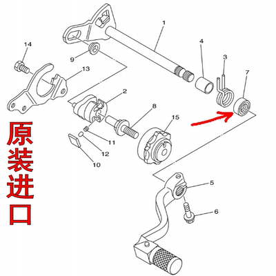 原装YZ125 85 250F 450 80 WR400 426魔术师TTR250变速杆档杆油封