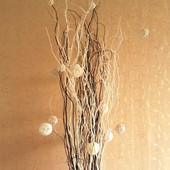 落地花瓶干枝插花 客厅假花干花彷真花婚庆干树枝 现代简约时尚