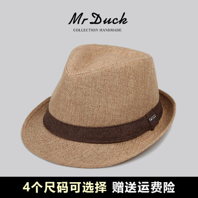 mrduck定制帽型夏季英伦小礼帽