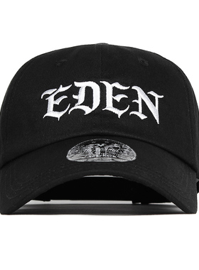 THE V BRAND美式街头原创潮牌哥特字体刺绣休闲可调节弯沿棒球帽