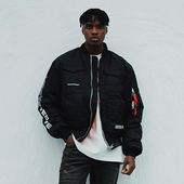 BRAND原创潮牌嘻哈街舞加厚保暖棉服飞行夹克棒球外套MA THE