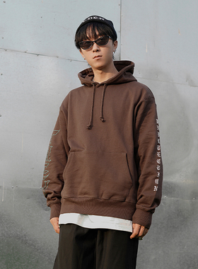 THE V BRAND原创潮牌嘻哈美式街头黑洞主题休闲宽松连帽卫衣帽衫