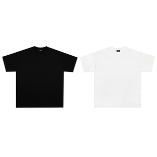 Basic基础黑白纯色百搭街头复古休闲宽松打底短袖 BRAND T恤 THE