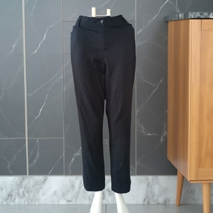 李红国际高弹黑/灰色舒适大码百搭修腿显瘦休闲女长裤断码特价