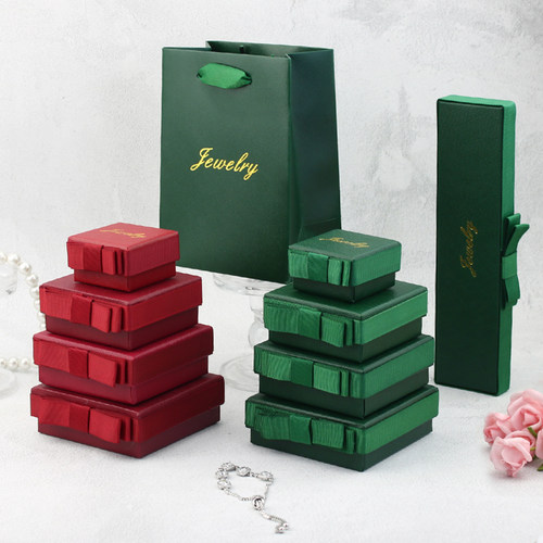 蝴蝶结戒指项链耳饰首饰包装盒