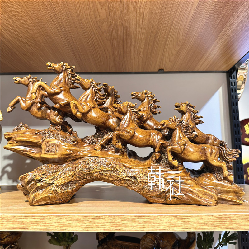 马摆件招财八骏马开业乔迁家居