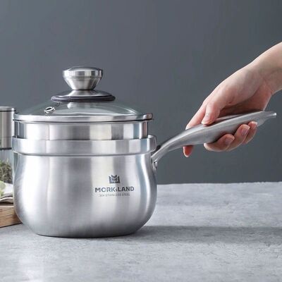 莫克兰德304不锈钢16cm奶锅蒸锅