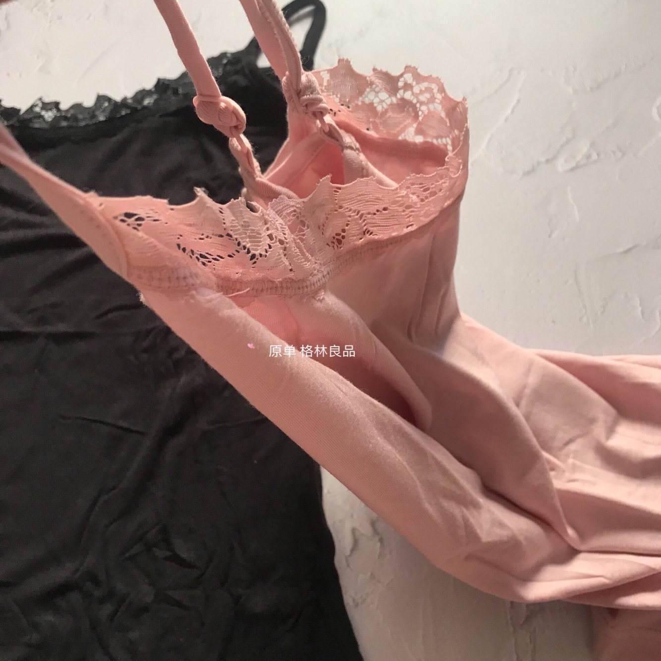 1件25元出口日单竹纤维蕾丝边吸汗透气可调节百搭内搭吊带背心