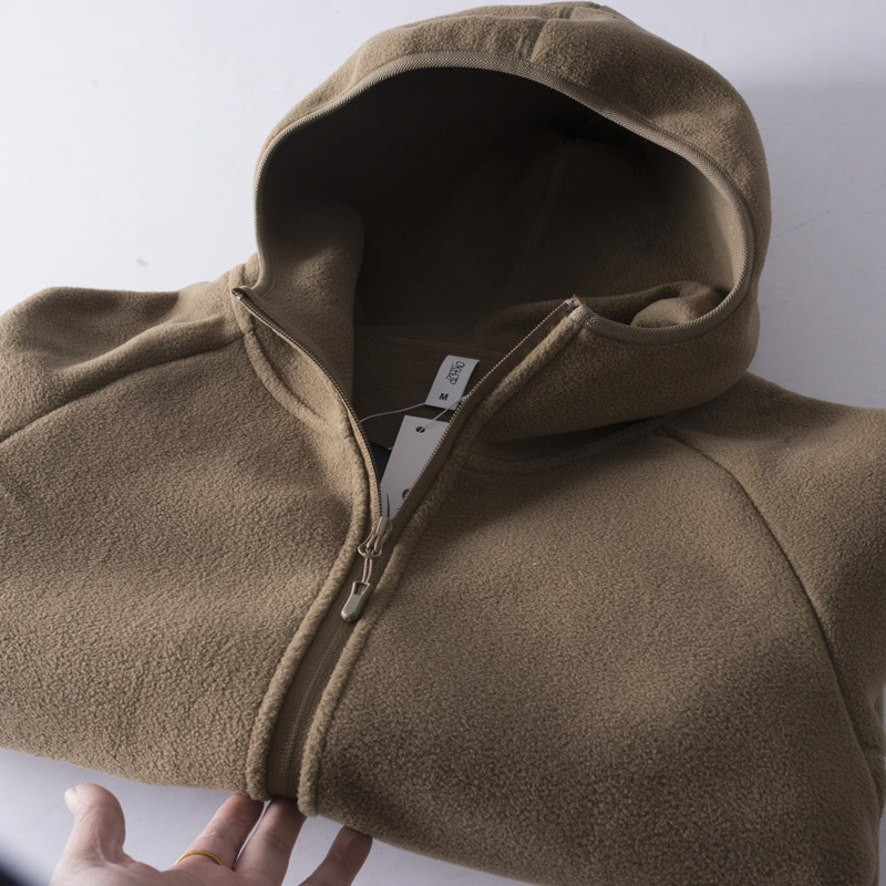 百牧尾货摇粒绒中青年保暖夹克