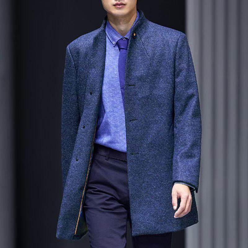 时装走秀款！嗨家撤柜男士商务休闲羊毛呢子大衣秋冬季厚款外套男,男装,毛呢大衣,淘宝优惠券,粉丝福利购,淘宝优惠卷