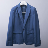 西服男装 孤品清货只有160 藏蓝色西装 外套青年修身 外贸单男士 修身