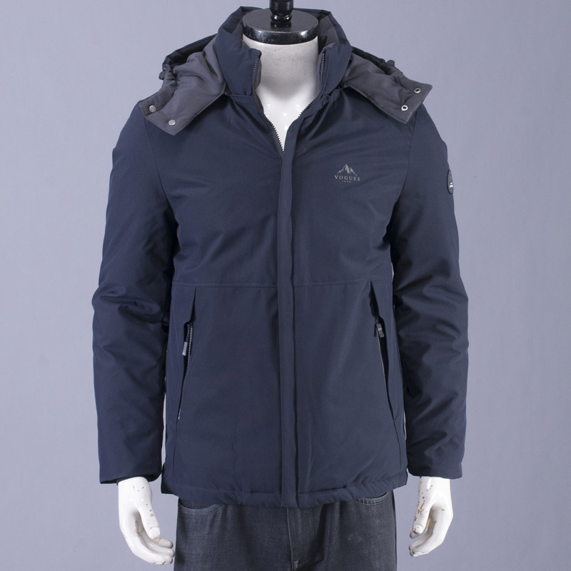 简约商务休闲防风保暖棉服外套男