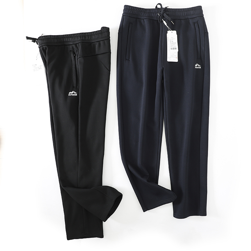 品牌撤柜直筒休闲加绒加厚运动裤