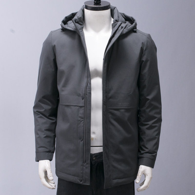 棉服男装脱卸帽子保暖羽绒服外套
