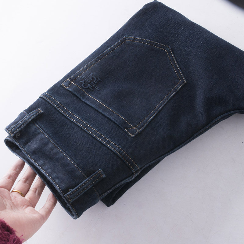 内里磨毛~羊毛棉混纺！九家撤柜尾货男士深蓝色牛仔裤直筒厚裤子,男装,牛仔裤,淘宝优惠券,粉丝福利购,淘宝优惠卷