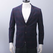 品牌尾货男士 时尚 格纹西装 孤品清货有170 外套春秋季 修身 男装 西服