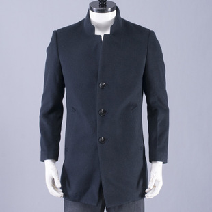 品牌中年休闲毛呢外套爸爸装 断码 内里加棉 170 清仓福利只有165