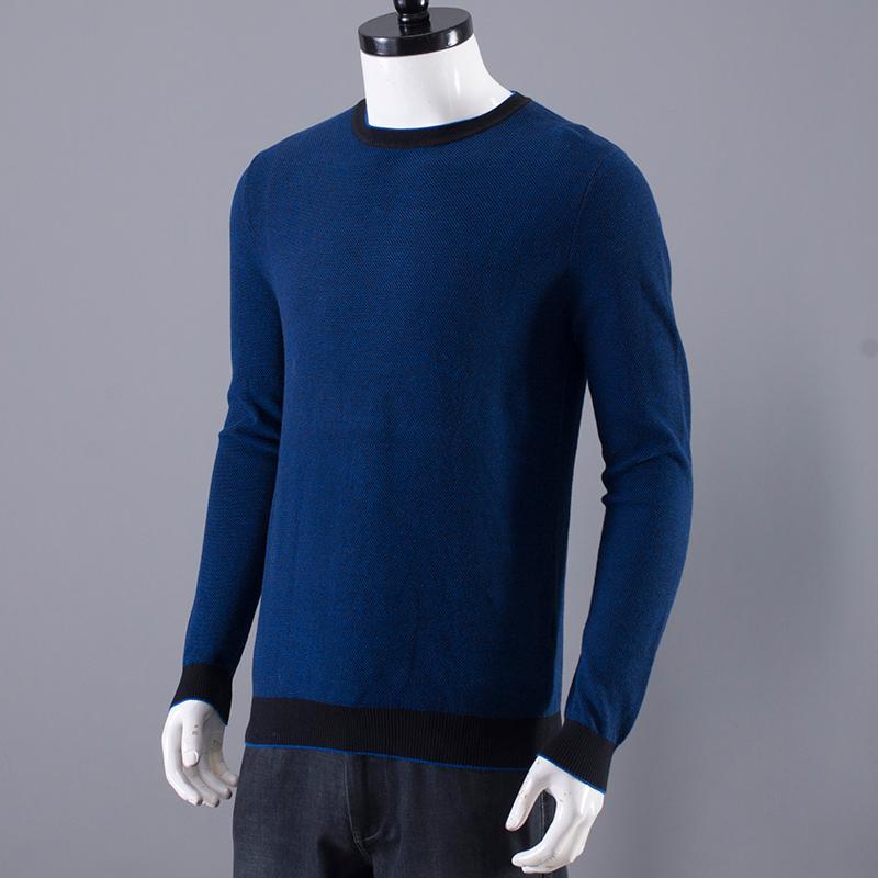 外贸原单正品简单基础款长袖针织打底衫男装春秋冬季圆领毛衣线衫