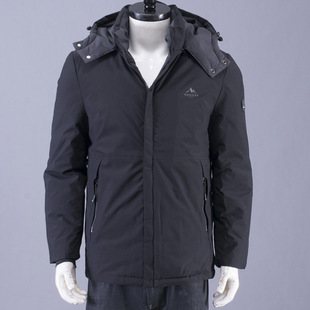 轻盈保暖~可脱卸帽子！商务休闲男士冬装黑色棉衣冬季保暖外套厚