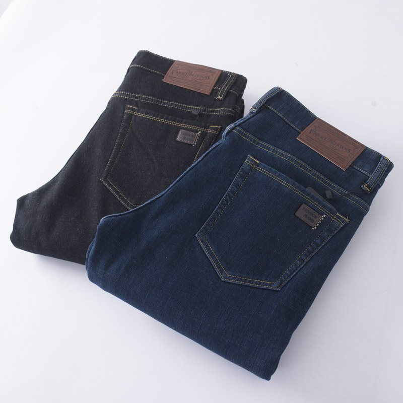 细腻加绒保暖裤休闲长裤男牛仔裤