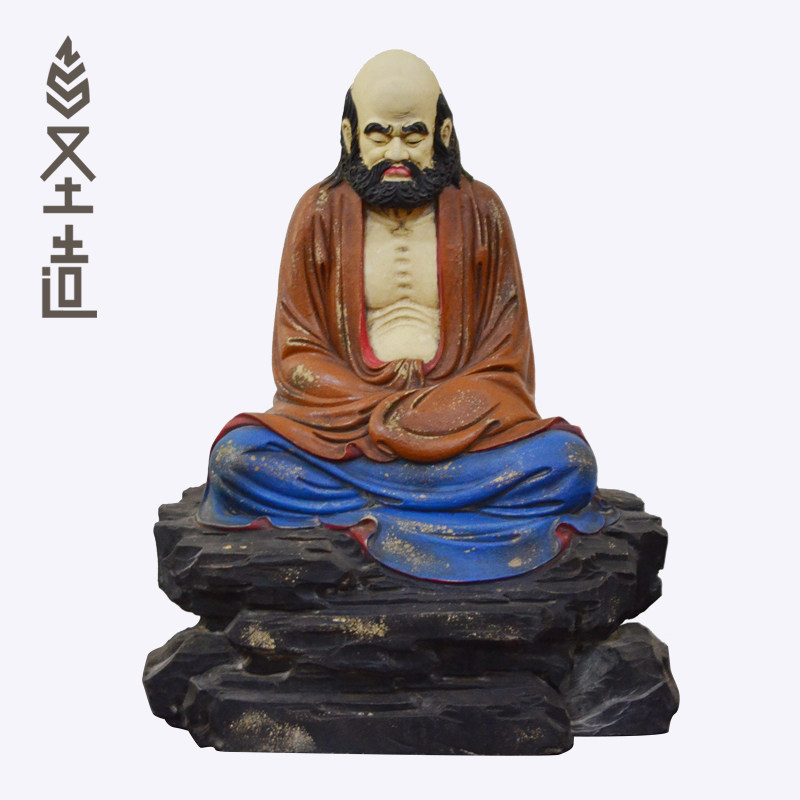 木雕达摩祖师像佛像家用居家客厅定制定做 圣造