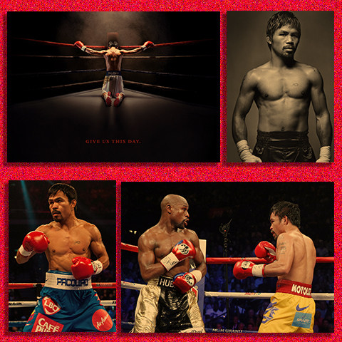 帕奎奥拳王拳击馆格斗复古海报奶茶店咖啡厅武馆装饰画壁画芯贴纸