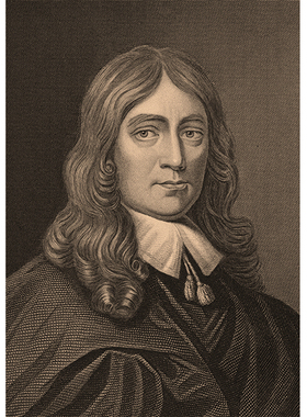 约翰·弥尔顿海报英国诗人政论家民主斗士饭厅客厅卧室挂画画芯