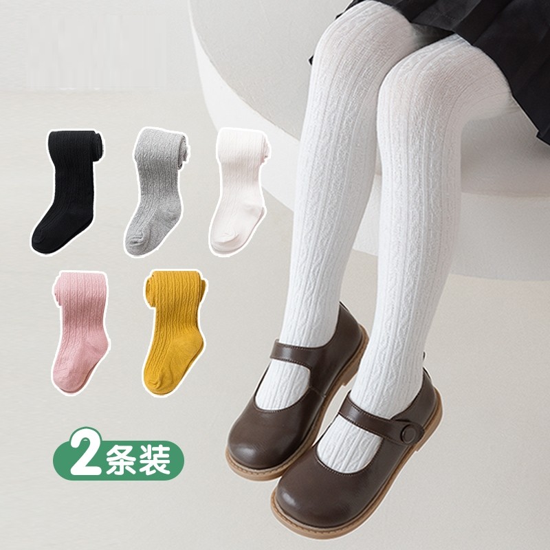 灰色打底袜女童打底裤春秋冬款儿童棉袜子连裤袜宝宝女孩薄款连体